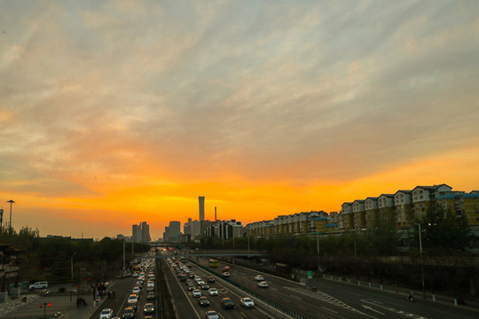 北京風(fēng)光北京夕陽