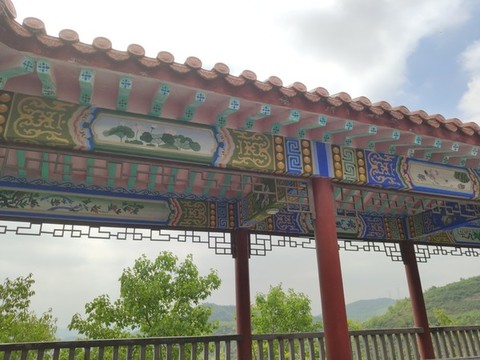 古代走廊屋檐