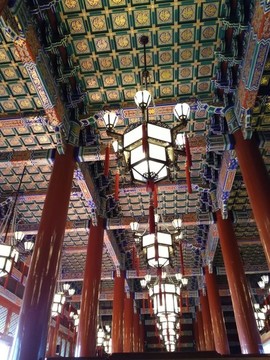 天安門(mén)城樓天花燈飾