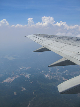 飛機上的天空