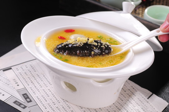小米燉遼參