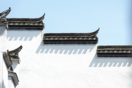 徽派建筑局部外墻設計