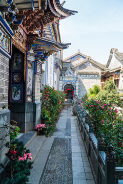 云南大理張家花園素材