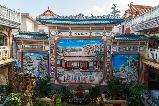 云南大理張家花園素材