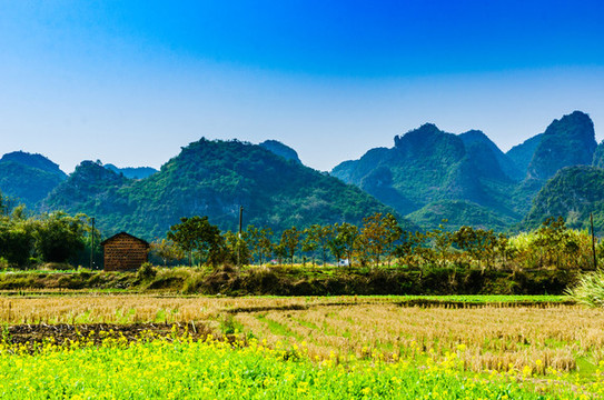 山景田園風(fēng)光