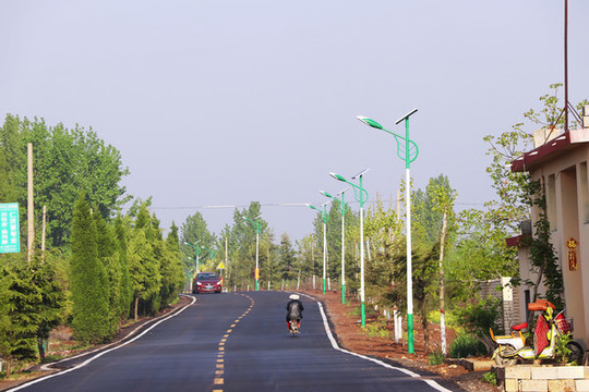 鄉(xiāng)村道路建設(shè)太陽(yáng)能路燈