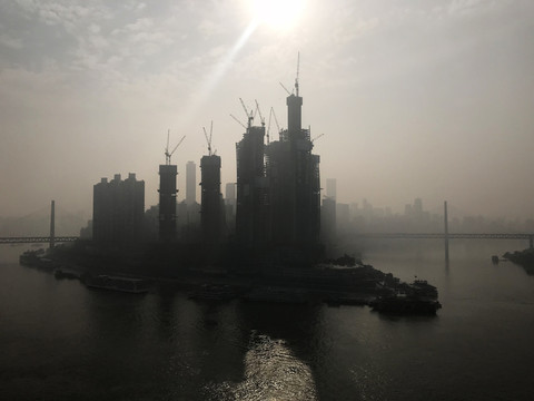 晨曦中的重慶朝天門