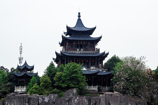 湖南衡陽第一峰回雁閣風(fēng)光