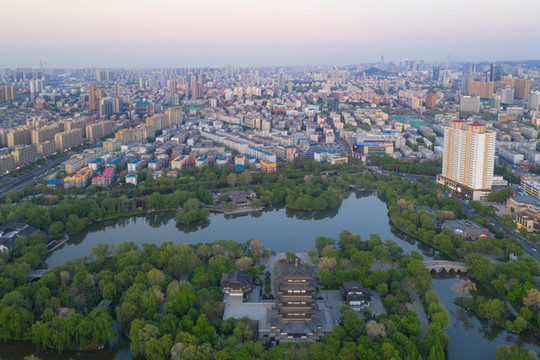 大明湖晚霞29