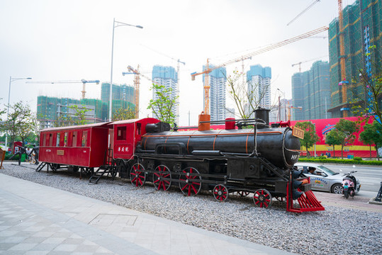 老式蒸汽火車頭