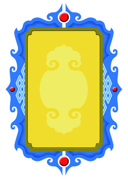 蒙古元素框