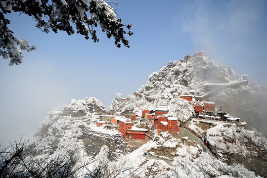 中國(guó)道教圣地武當(dāng)山雪景