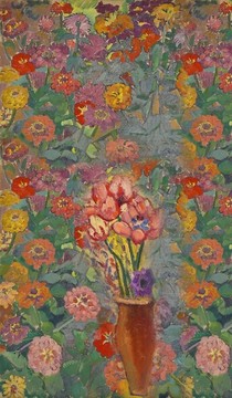 油畫花型