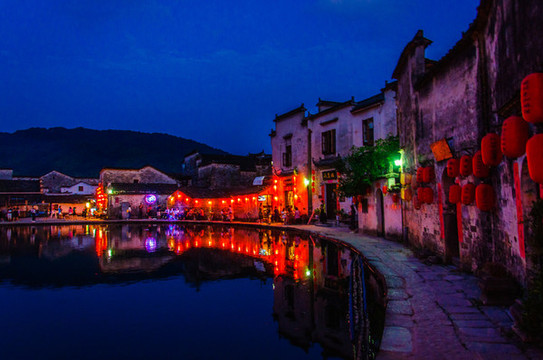 宏村夜景