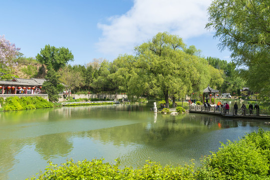 青州范公亭公園洋溪湖