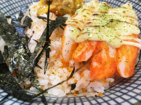 韓國小吃蟹腿飯