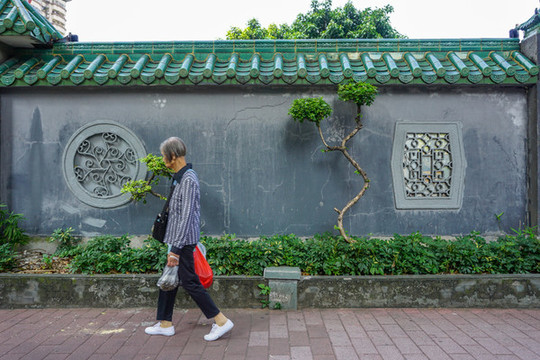 中式院墻