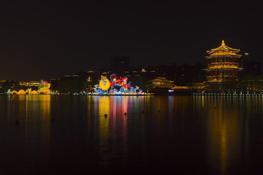 西安市大唐芙蓉園夜景