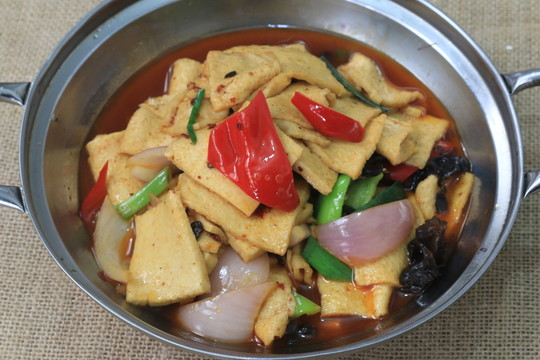 炒豆腐皮