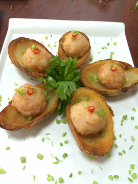 美國(guó)薯船載蝦球
