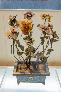 景泰藍(lán)文物花卉盆景