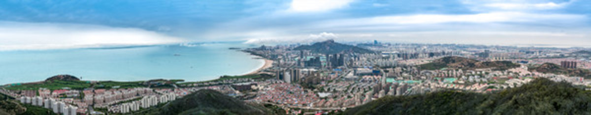 青島嶗山區(qū)全景大畫(huà)幅