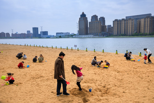 沙灘湖景房