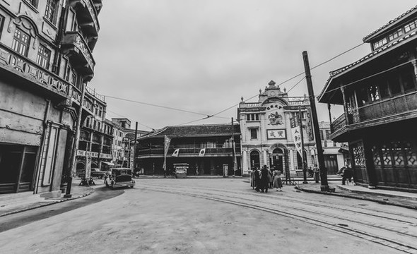 老上海街景