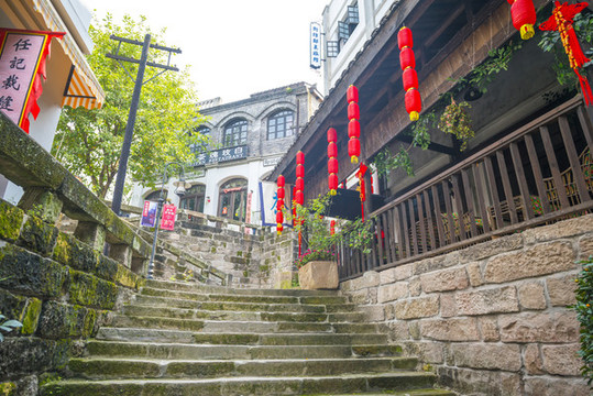 老重慶民國建筑街道