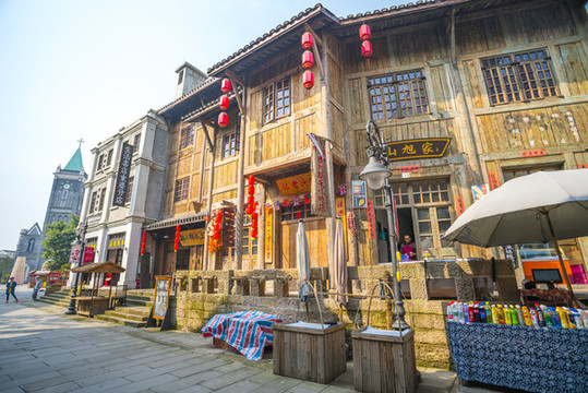 老重慶民國建筑街道