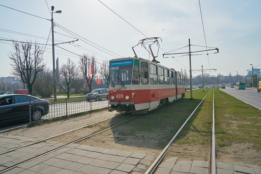 俄羅斯加里寧格勒路上的電車