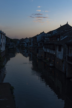 古鎮(zhèn)晚霞