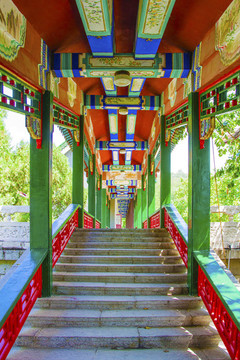 鞍山玉佛寺階梯長廊