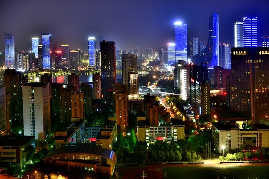 合肥政務(wù)區(qū)夜景