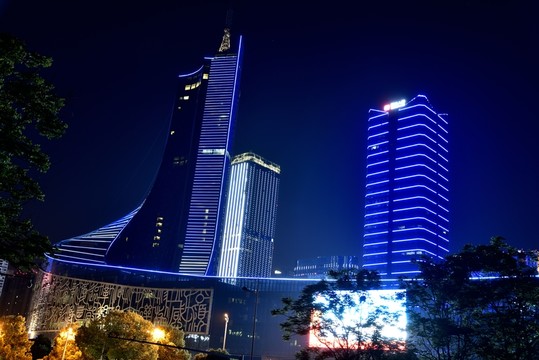 安徽有線電視臺(tái)夜景
