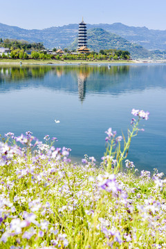 開州漢豐湖文峰塔