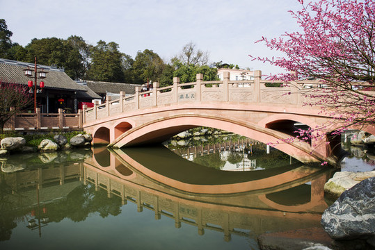 成都浣花溪公園浣花橋