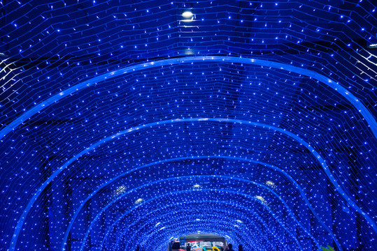 彩燈霓虹燈通道隧道