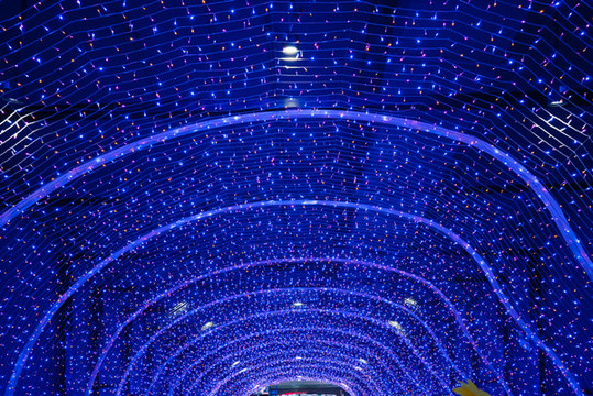 情人節(jié)浪漫小彩燈通道隧道