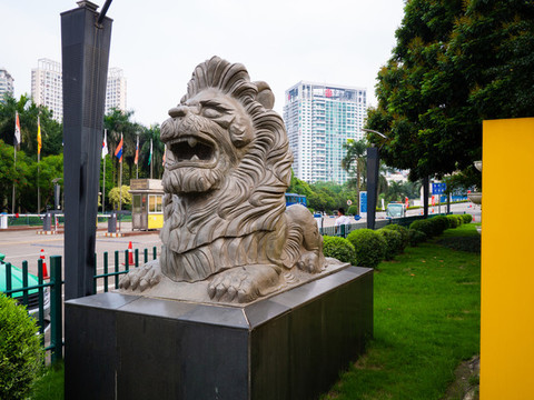 大理石石獅
