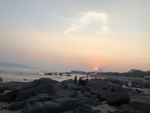 海邊的黃昏