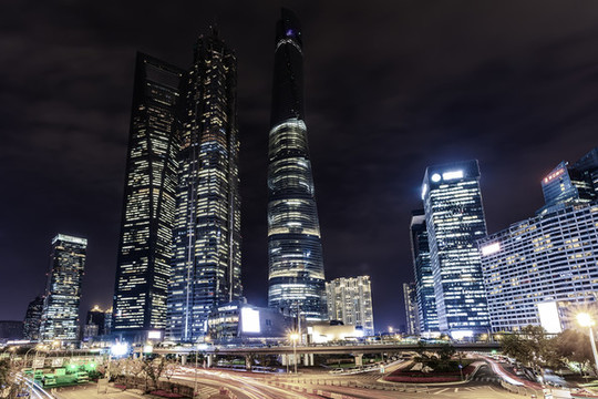 上海陸家嘴夜景