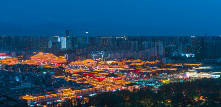 大唐不夜城夜景