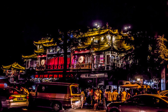 寬窄巷子夜景