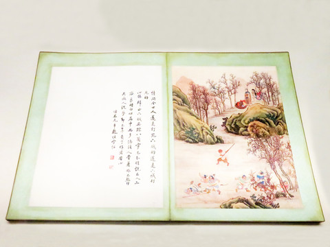 明絹本西游記圖冊