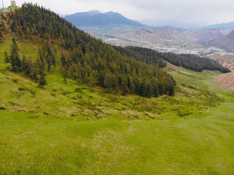 航拍祁連山國家公園景色