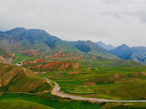 航拍祁連山國家公園景色