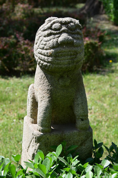 太原文廟里的石獅子