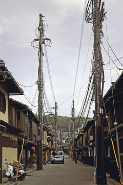 日本小鎮(zhèn)街頭