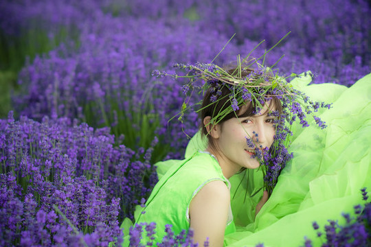 薰衣草人像